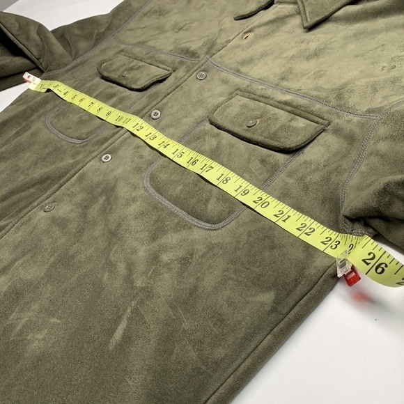 Point Zero Shacket Jacket Army Green Size Large - Picture 11 of 13
